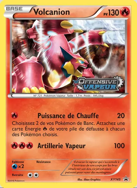 Volcanion, carte Pokémon XY 145 — extension Promo XY