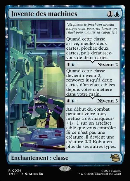 Invente des machines, carte Magic TMT 34 — extension Teenage Mutant Ninja Turtles