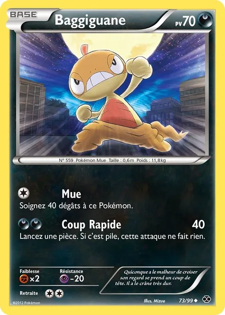 Baggiguane, carte Pokémon NXD 73 — extension Destinées Futures