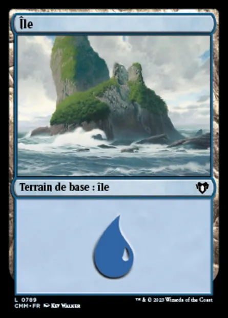 Île, carte Magic CMM 789 — extension Commander Masters