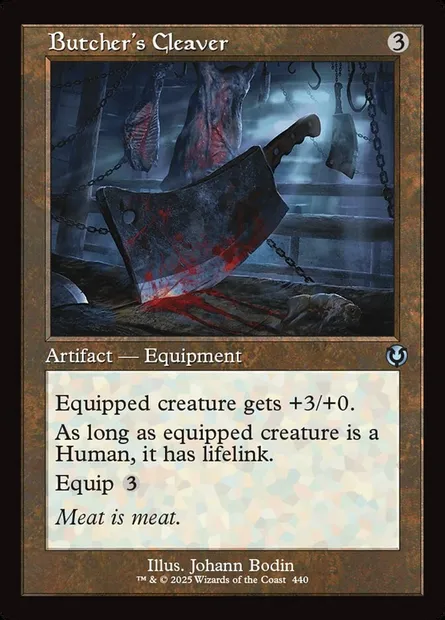 Butcher's Cleaver, Magic card INR 440 — Innistrad Remastered set