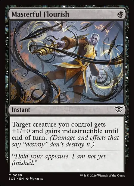 Masterful Flourish, Magic card SOS 89 — Secrets of Strixhaven set