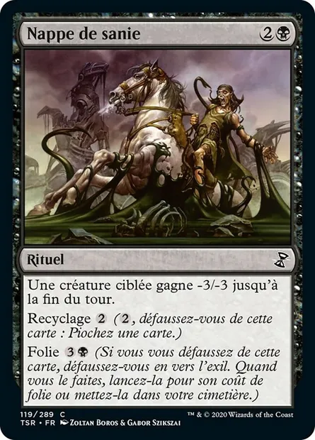 Nappe de sanie, carte Magic TSR 119 — extension Spirale Temporelle Remastered