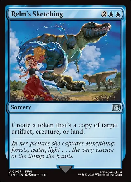 Relm's Sketching, Magic card FIN 67 — Final Fantasy set