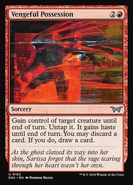 Vengeful Possession, Magic card DSK 162 — Duskmourn: House of Horror set