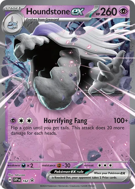 Houndstone ex, Pokémon card PR-SV 162 — SVP Black Star Promos set