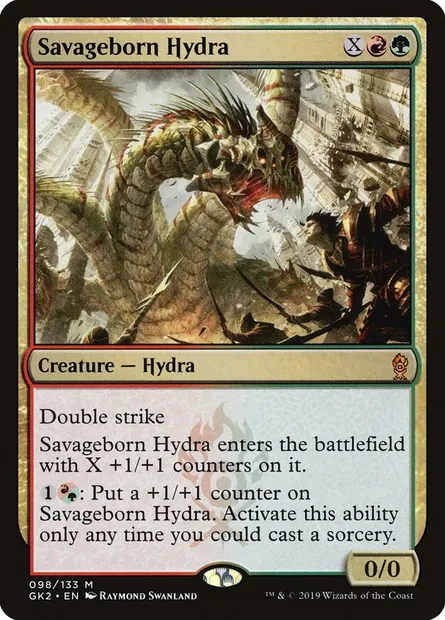 Savageborn Hydra, Magic card GK2 98 — RNA Guild Kit set