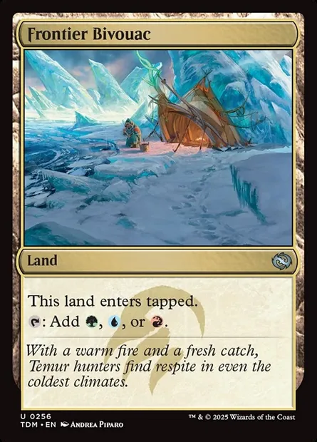 Frontier Bivouac, Magic card TDM 256 — Tarkir: Dragonstorm set