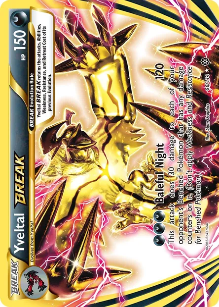 Yveltal BREAK, Pokémon card STS 66 — Steam Siege set