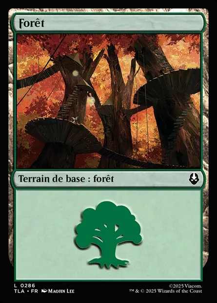 Forêt, carte Magic TLA 286 — extension Avatar: The Last Airbender