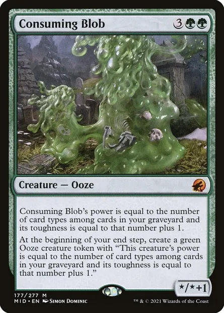 Consuming Blob, Magic card MID 177 — Innistrad: Midnight Hunt set