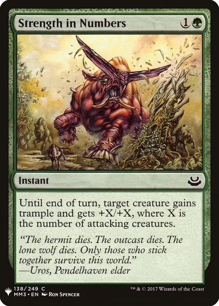 Strength in Numbers, Magic card PLST MM3-138 — The List set