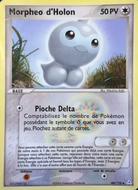 Morpheo d'Holon, carte Pokémon HP 44 — extension EX Fantômes Holon
