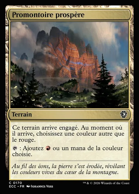 Promontoire prospère, carte Magic ECC 170 — extension Lorwyn Eclipsed Commander