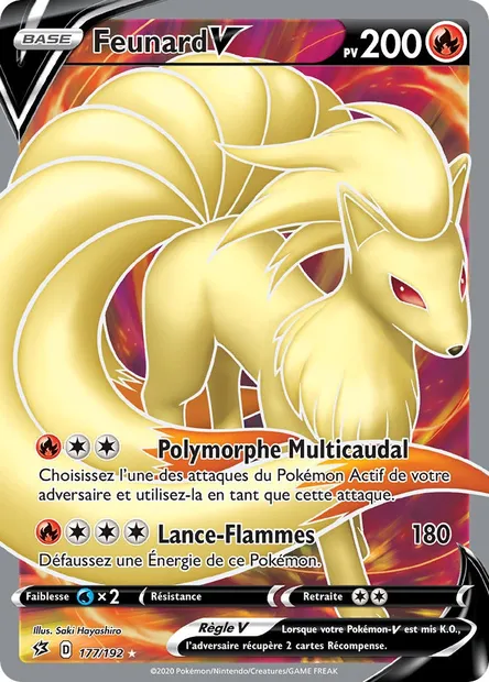 Feunard V, carte Pokémon RCL 177 — extension Clash des Rebelles