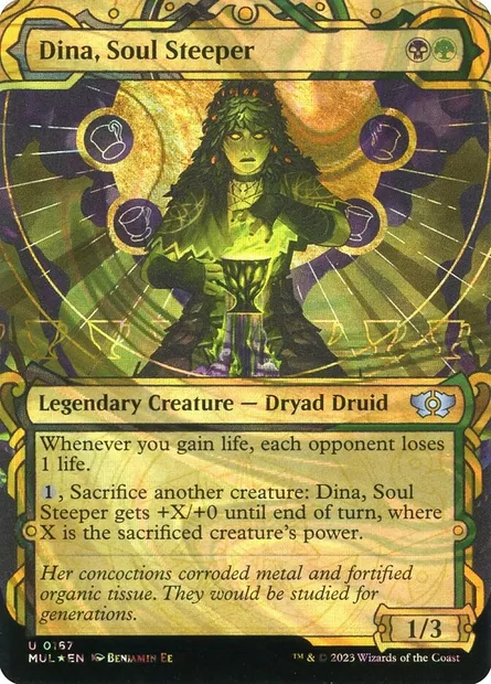 Dina, Soul Steeper, Magic card MUL 167 — Multiverse Legends set
