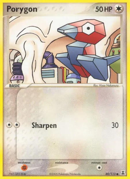 Porygon, Pokémon card DS 80 — Delta Species set