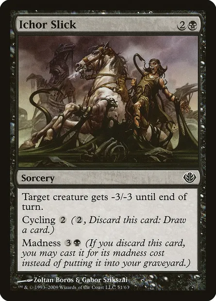 Ichor Slick, Magic card DDD 51 — Duel Decks: Garruk vs. Liliana set