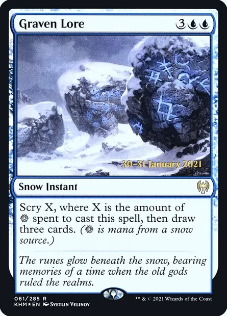 Graven Lore, Magic card PKHM 61s — Kaldheim Promos set