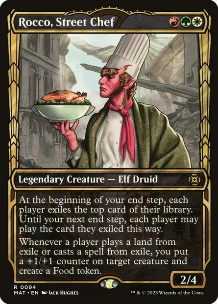 Rocco, Street Chef, Magic card MAT 94 — March of the Machine: The Aftermath set