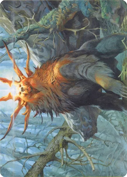 Ayula, Queen Among Bears // Ayula, Queen Among Bears, Magic card AMH1 10 — Modern Horizons Art Series set