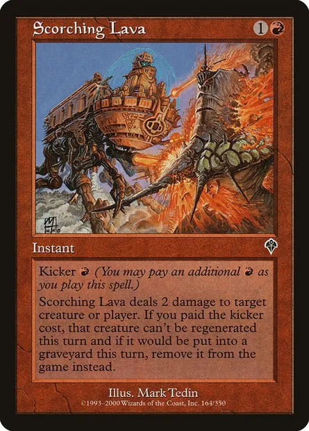 Scorching Lava, Magic card INV 164 — Invasion set
