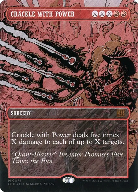 Crackle with Power, Magic card OTP 71 — Breaking News set