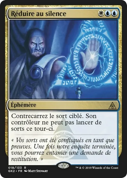 Réduire au silence, carte Magic GK2 18 — extension RNA Guild Kit
