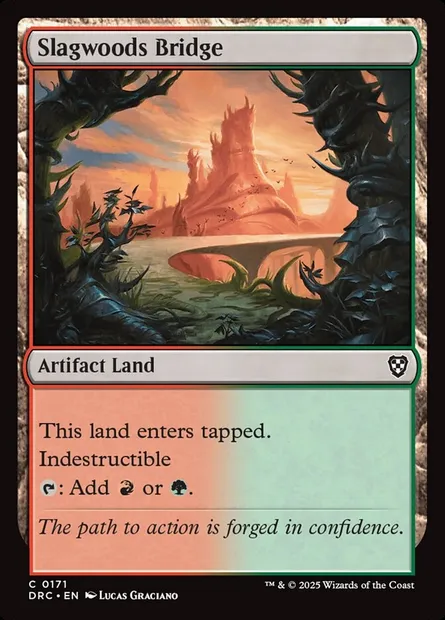 Slagwoods Bridge, Magic card DRC 171 — Aetherdrift Commander set