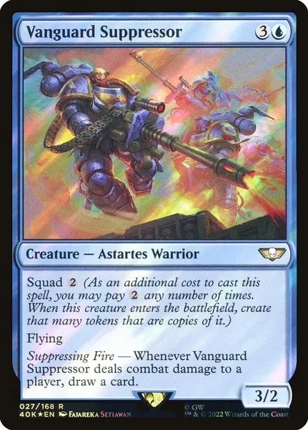 Vanguard Suppressor, Magic card 40K 27★ — Warhammer 40,000 Commander set