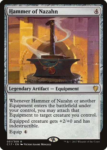 Hammer of Nazahn, Magic card C17 51 — Commander 2017 set
