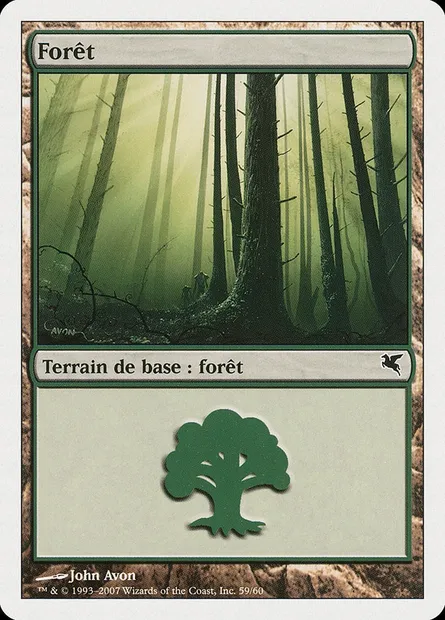 Forêt, carte Magic PSAL B59 — extension Salvat 2005
