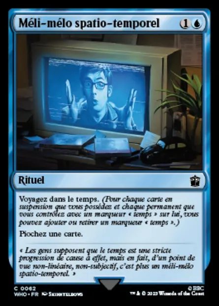 Méli-mélo spatio-temporel, carte Magic WHO 62 — extension Doctor Who
