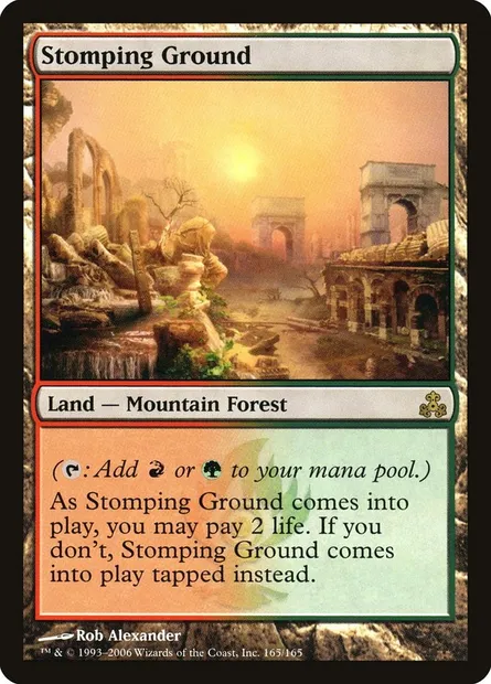 Stomping Ground, Magic card GPT 165 — Guildpact set