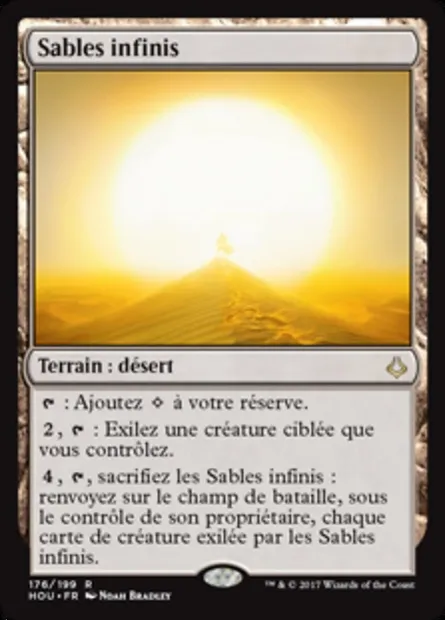 Sables infinis, carte Magic HOU 176 — extension L’âge de la destruction