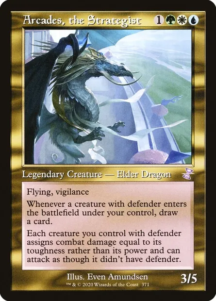 Arcades, the Strategist, Magic card TSR 371 — Time Spiral Remastered set