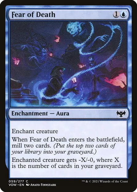 Fear of Death, Magic card VOW 59 — Innistrad: Crimson Vow set