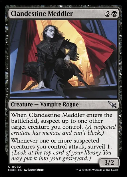 Clandestine Meddler, Magic card MKM 82 — Murders at Karlov Manor set