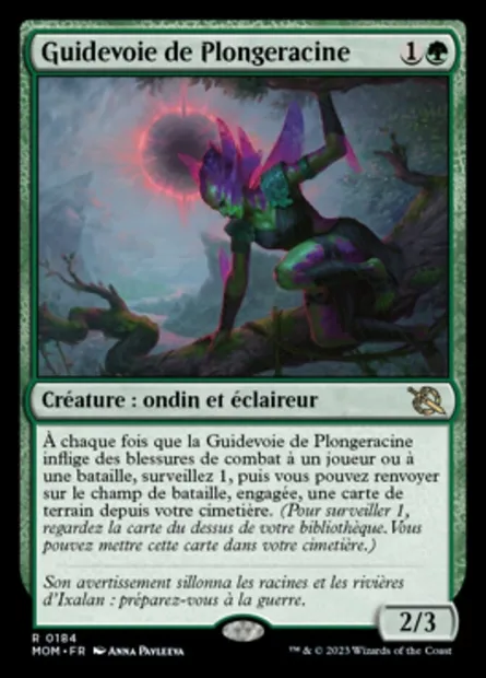 Guidevoie de Plongeracine, carte Magic MOM 184 — extension L'invasion des machines