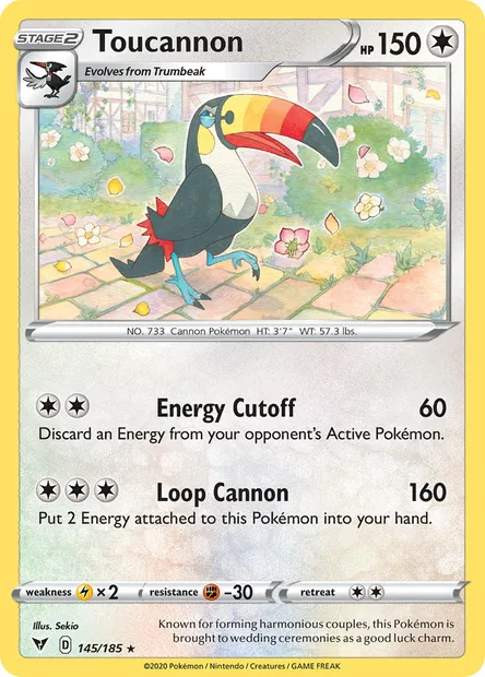 Toucannon, Pokémon card VIV 145 — Vivid Voltage set