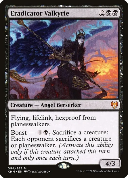 Eradicator Valkyrie, Magic card KHM 94 — Kaldheim set