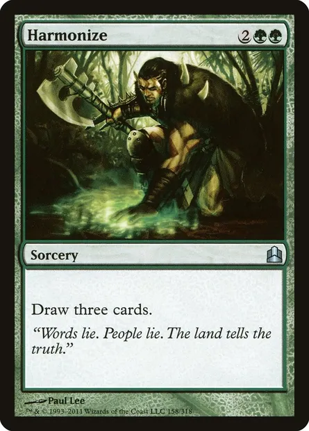 Harmonize, Magic card CMD 158 — Commander 2011 set
