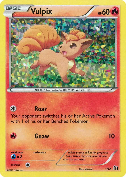 Vulpix, Pokémon card MCD16 1 — McDonald's Collection 2016 set