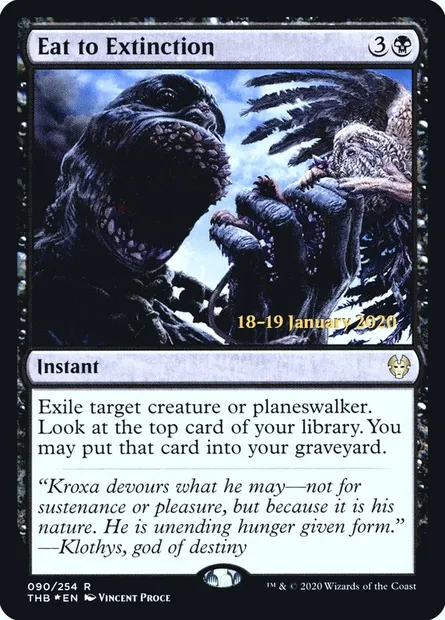 Eat to Extinction, Magic card PTHB 90s — Theros Beyond Death Promos set
