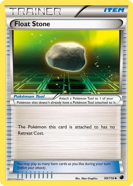Float Stone, Pokémon card PLF 99 — Plasma Freeze set