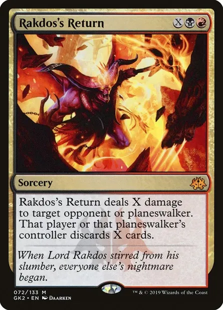Rakdos's Return, Magic card GK2 72 — RNA Guild Kit set