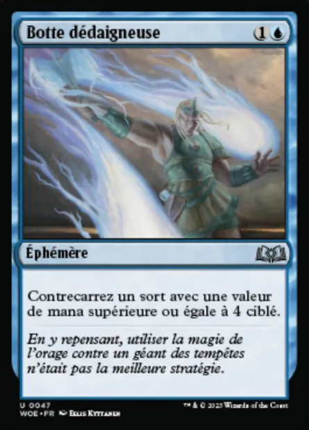 Botte dédaigneuse, carte Magic WOE 47 — extension Wilds of Eldraine