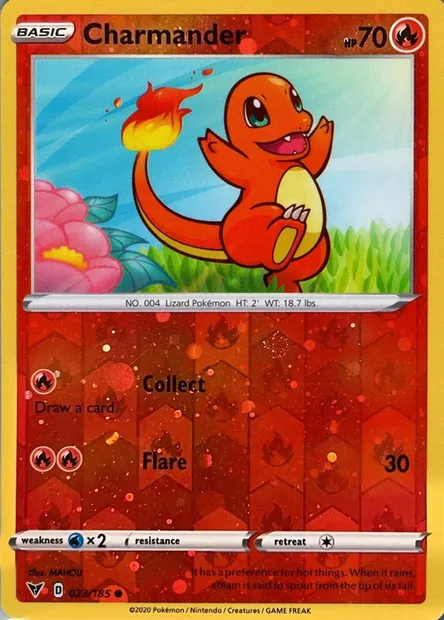 Salamèche, carte Pokémon TDX 023-5 — extension Theme Deck & Blisters Exclusives