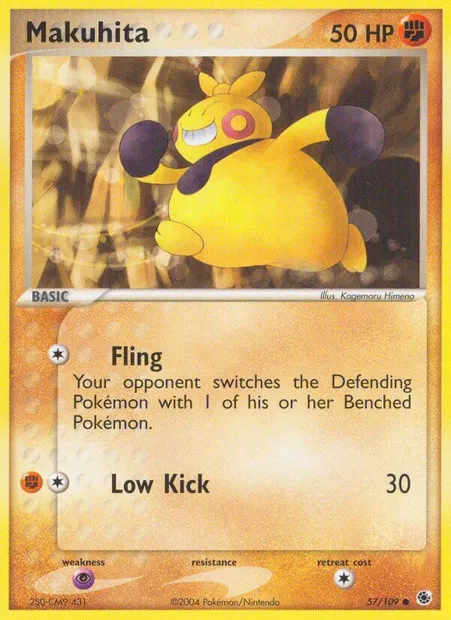 Makuhita, Pokémon card RS 57 — Ruby & Sapphire set