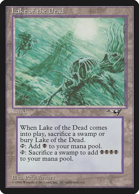 Lac de la mort, carte Magic ALL 140 — extension Alliances